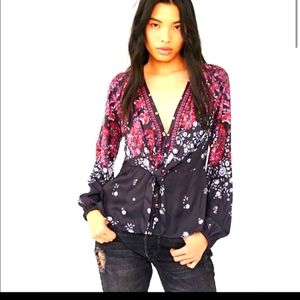 Free People Run Free Blouse NWOT
